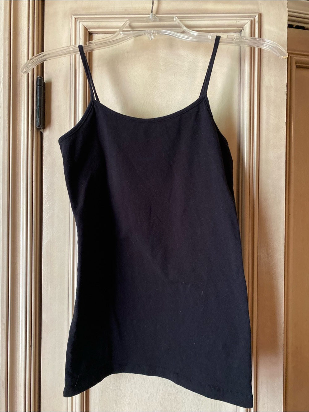 No Boundaries Women's Black Solid Spaghetti Strap Camisole Tank Top, Size S